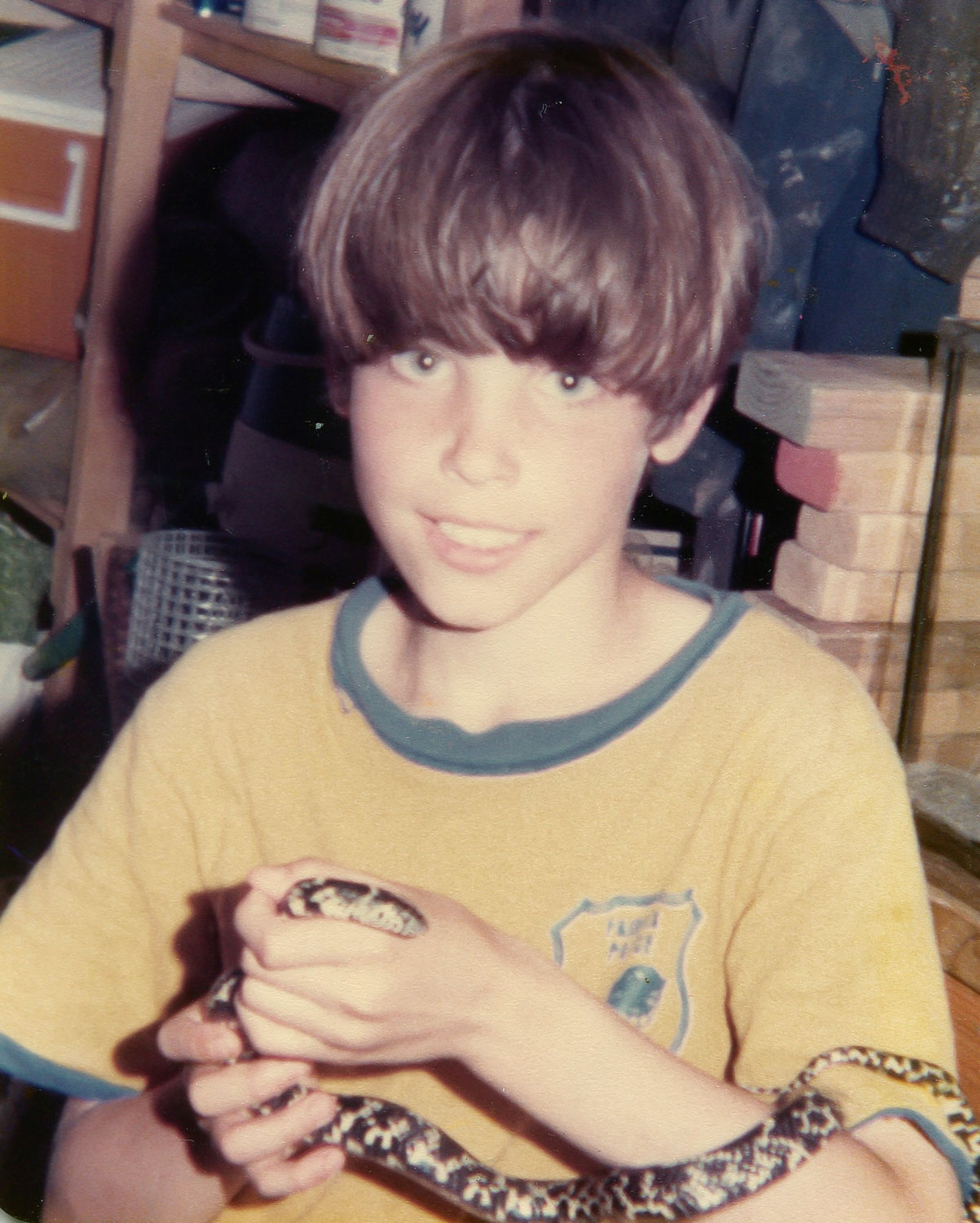 1978, me holding an Eastern kingsnake, with the best bowl-cut in the neighborhood